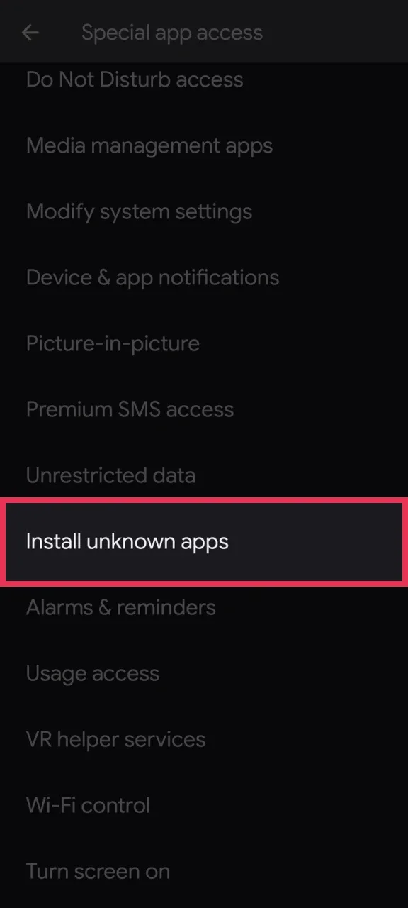 Allow installation from unknown sources to start installing the Batery application.