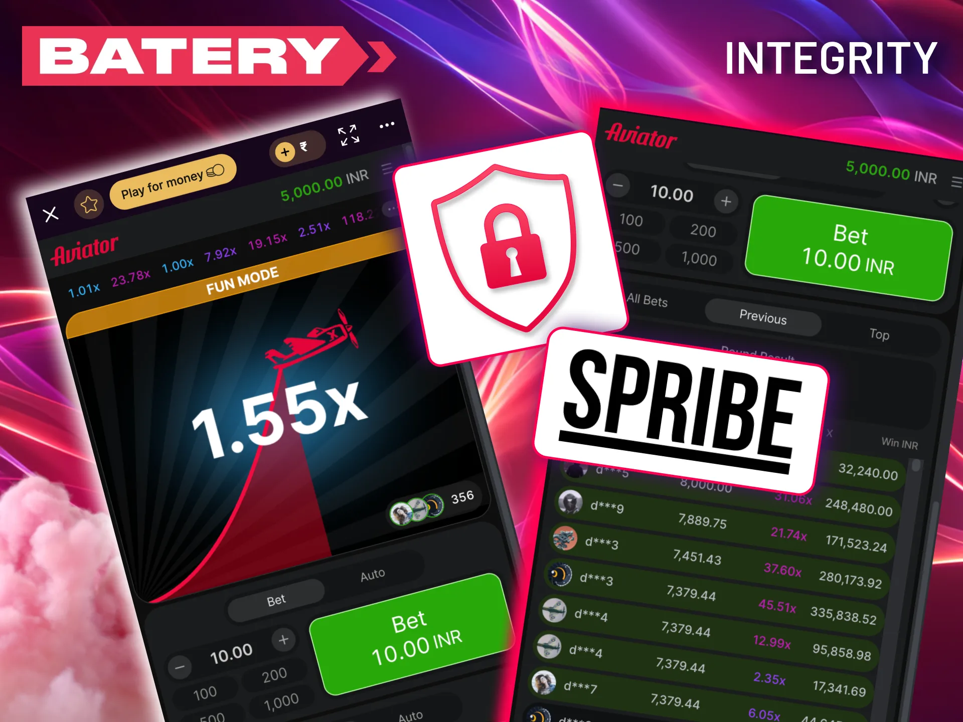 Play Aviator on Batery with confidence thanks to trusted regulatory licenses.