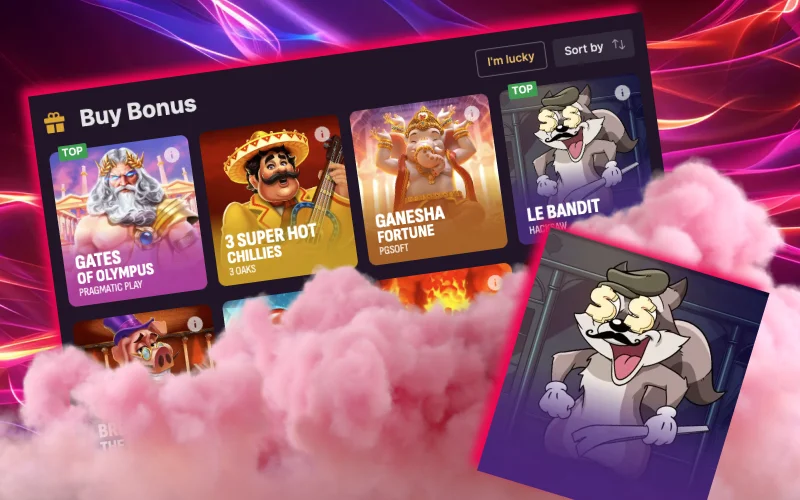 Time will fly by while you play in the Buy Bonus section of the Batery Bet Casino website.
