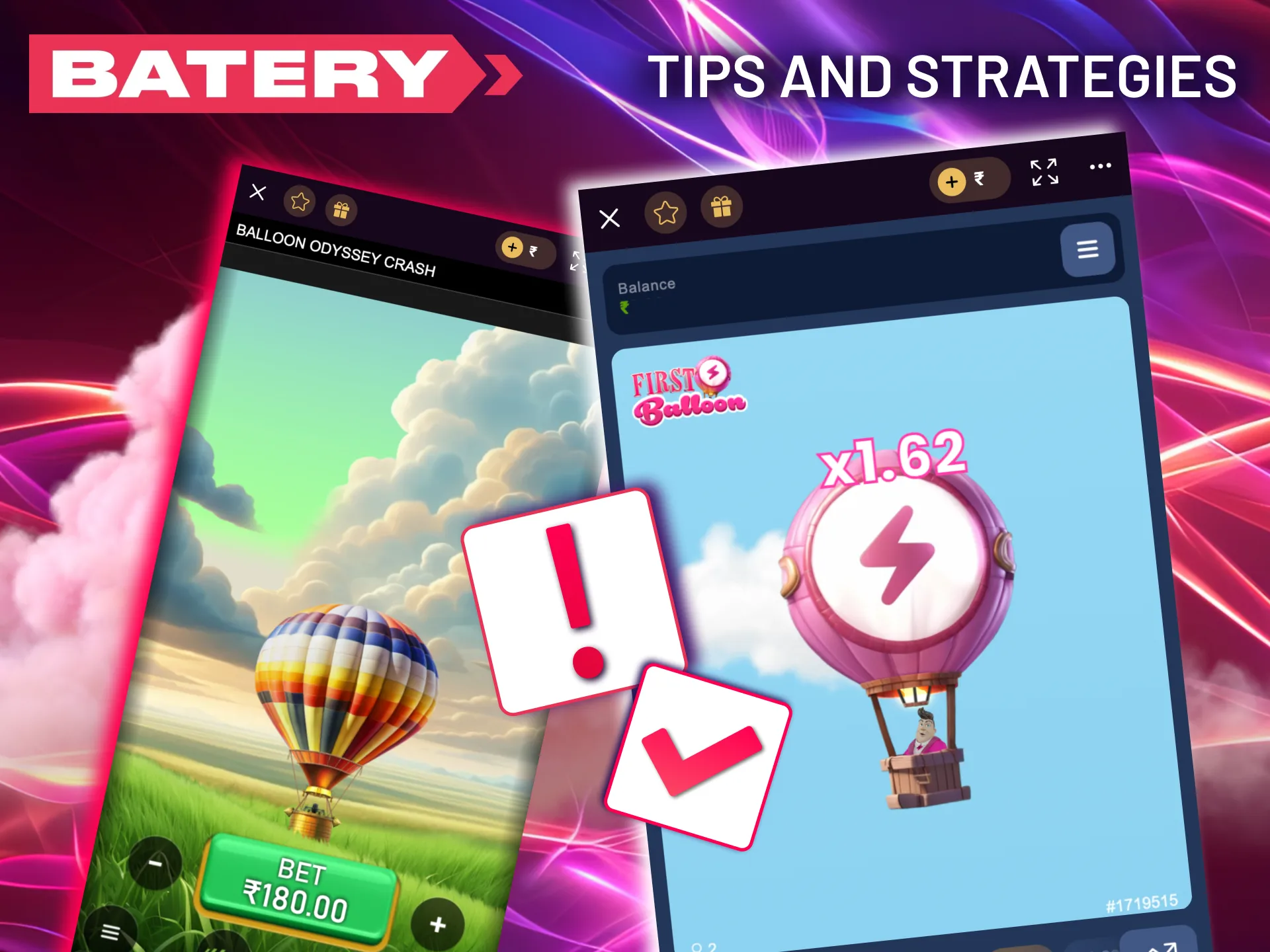 Practice Batery Balloon in demo mode to improve skills.