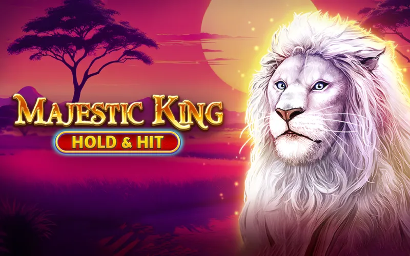 Spin reels in Batery Majestic King and rule the savannah with big wins.