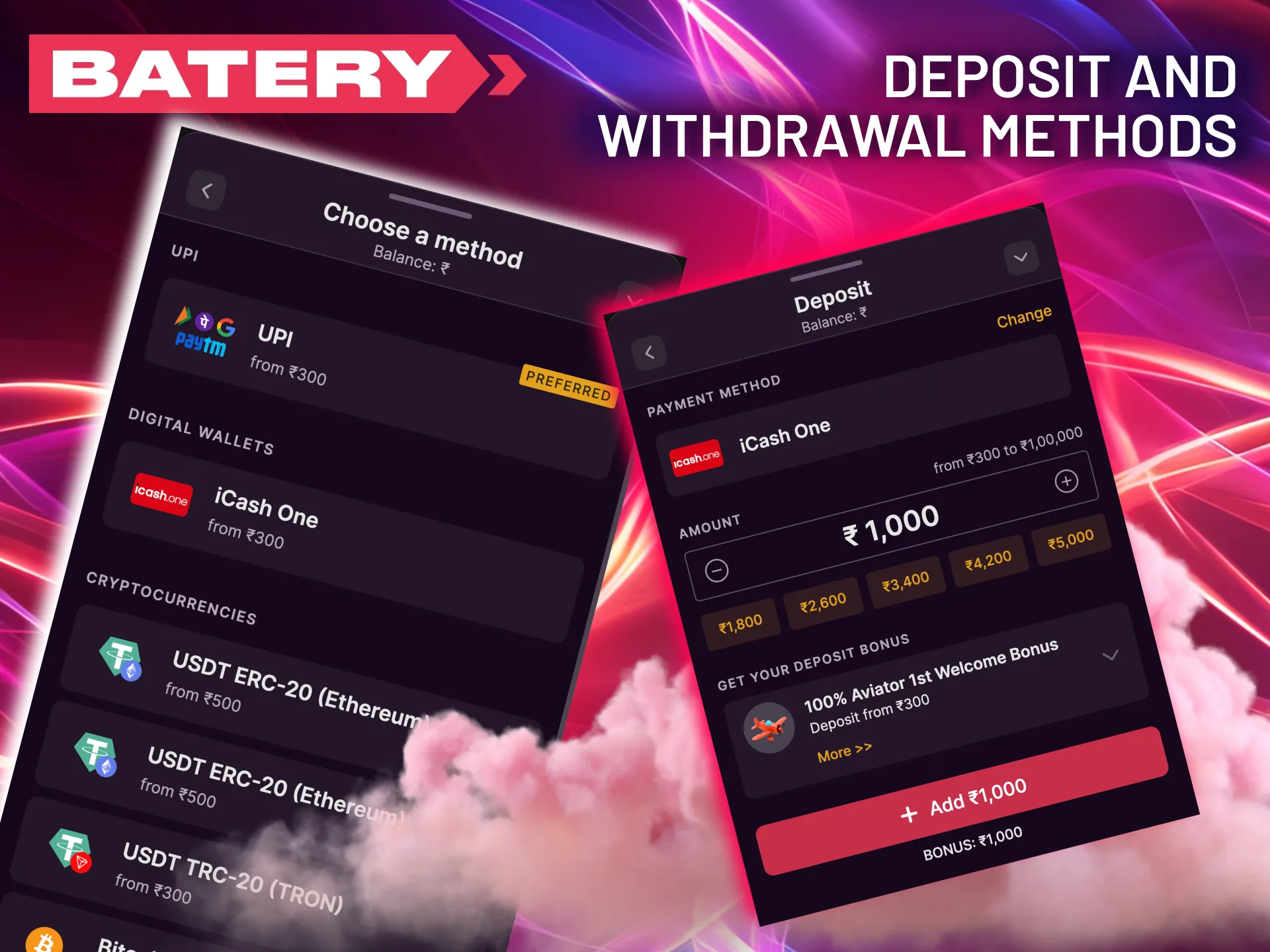 Deposit and withdraw quickly on Batery while enjoying Chicken Road 2.0.