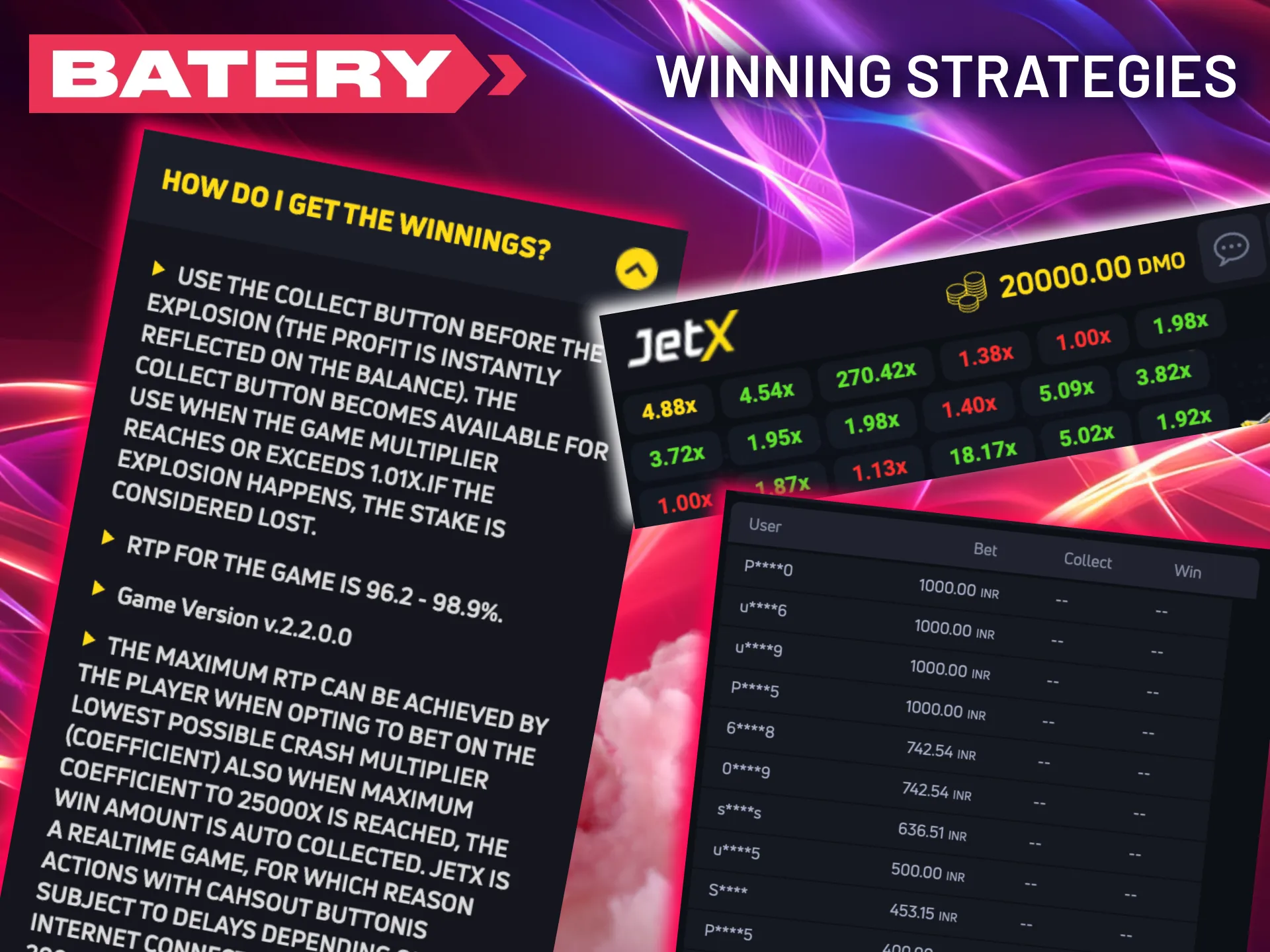 Learn effective JetX approaches at Batery, from starting small to avoiding emotional betting.
